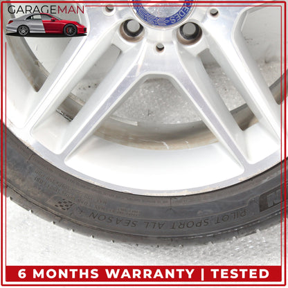 2011-2013 Mercedes W204 C250 Rear Wheel Rim w/ Tire 8.5JX17H2ET58 2044019702 OEM