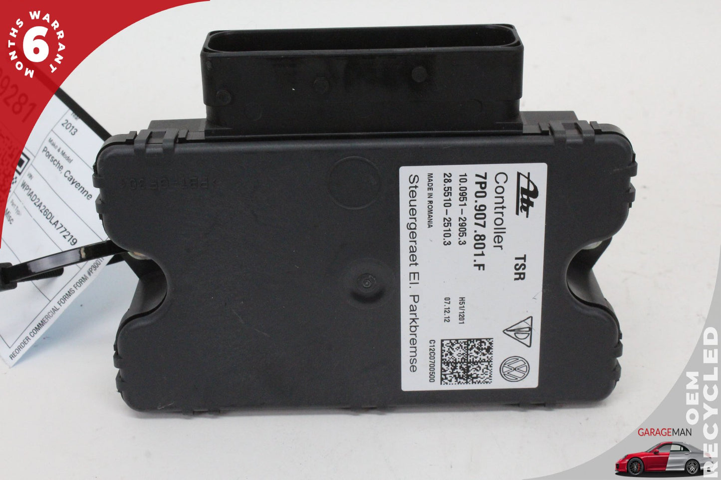 2011-2018 Porsche Cayenne 958 Electronic Parking Brake Control Module 7P0907801F