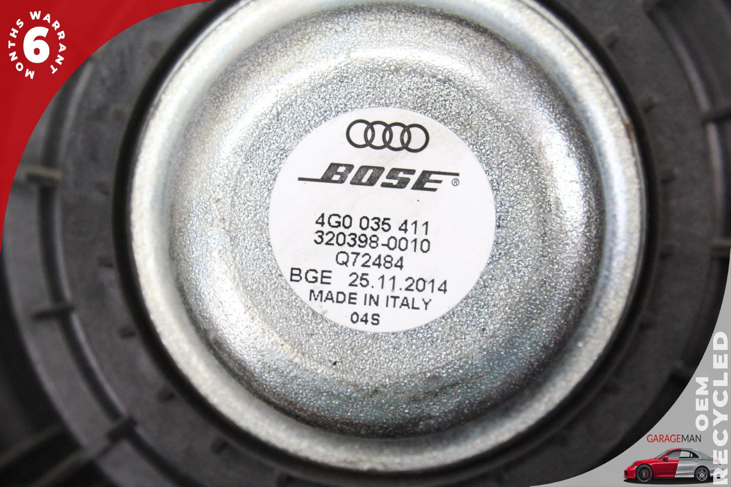 2012-2018 Audi A6 C7 Sedan Rear Left and Right Side Door Speaker 4G1035411 OEM