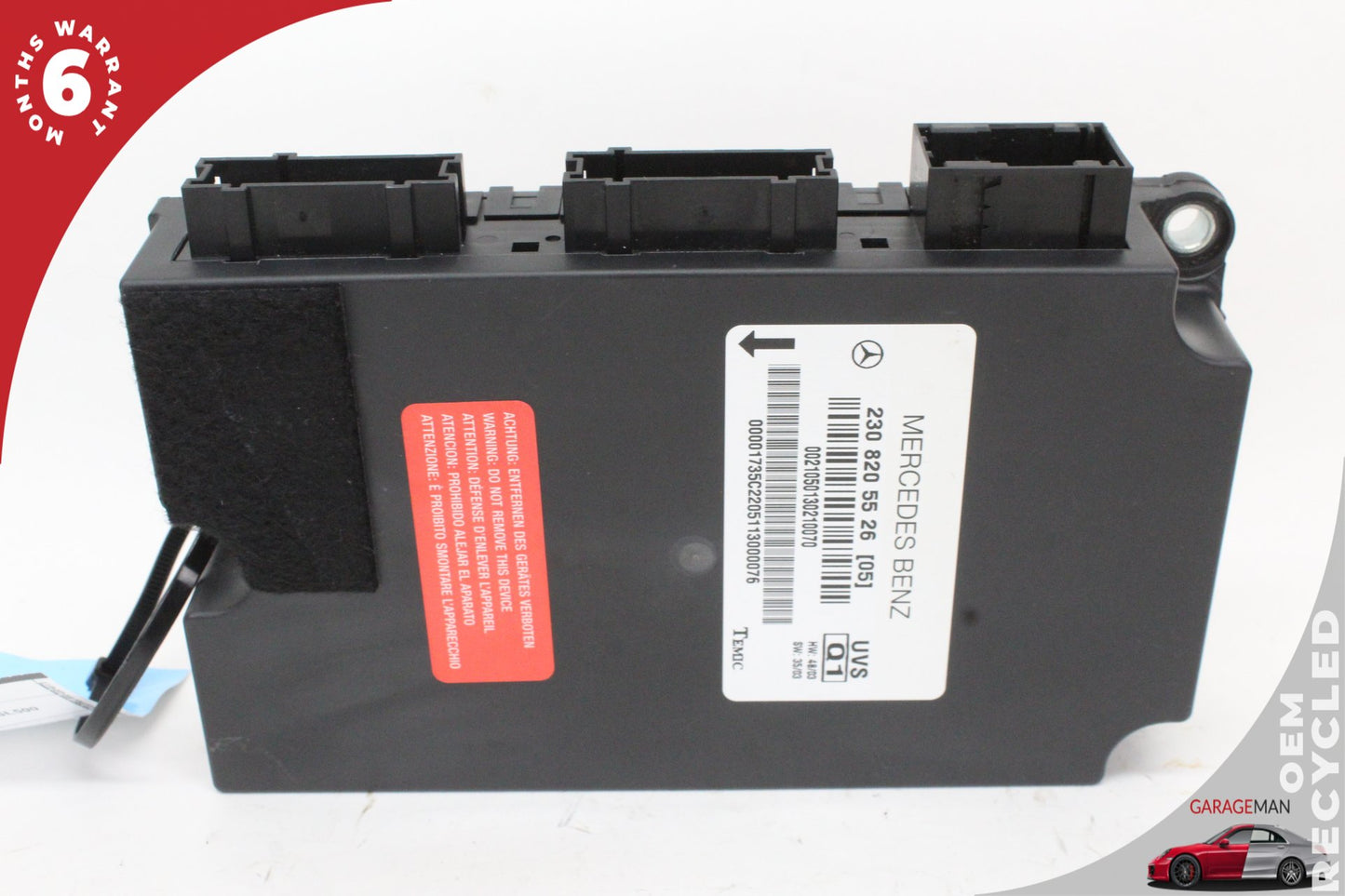 03-08 Mercedes-Benz SL500 R230 Convertible Top Control Module 2308205526