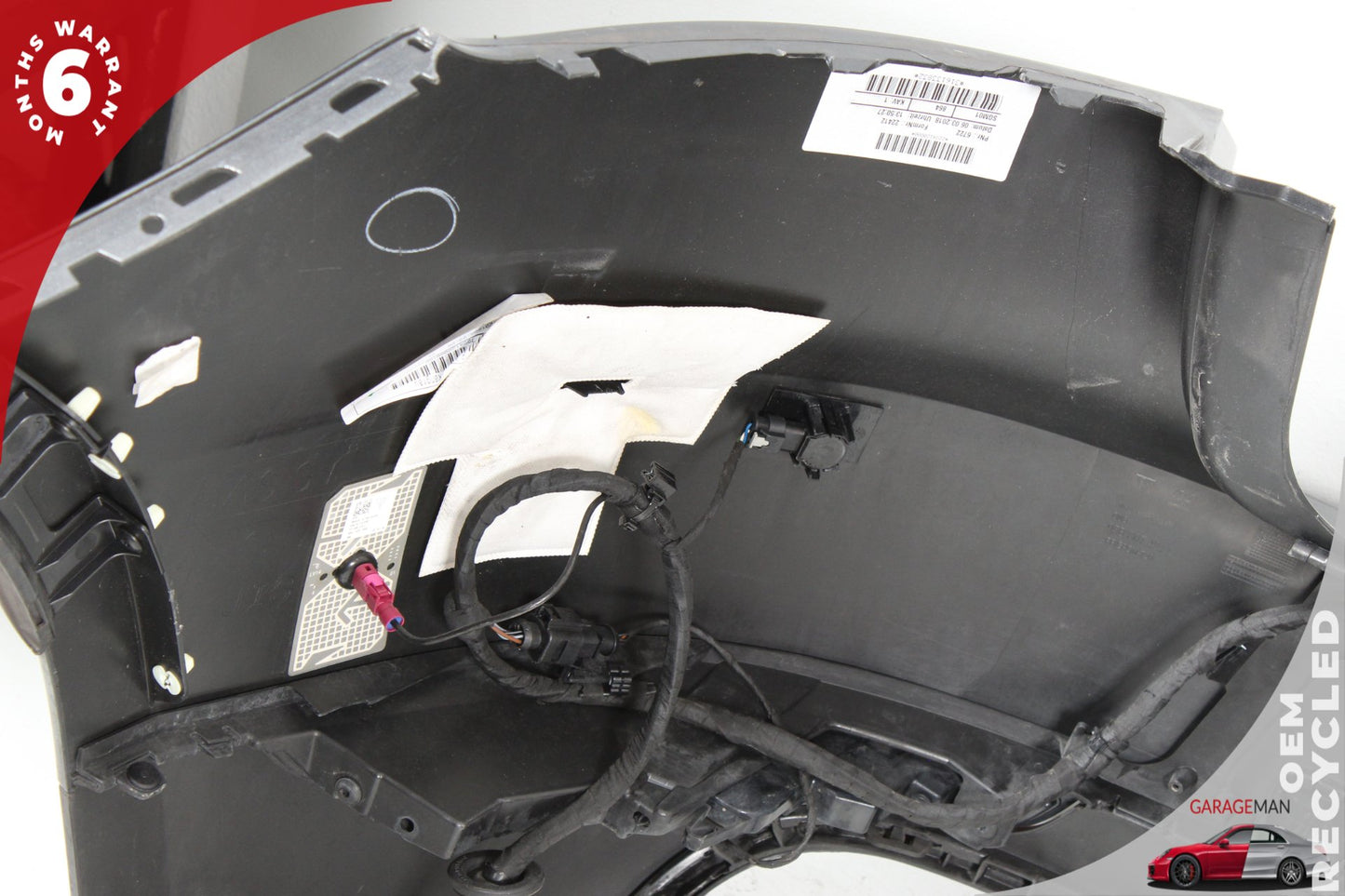 2015-2018 Porsche Macan 95B SUV Rear Bumper Cover 95B807417G Volcano Grey Metallic OEM