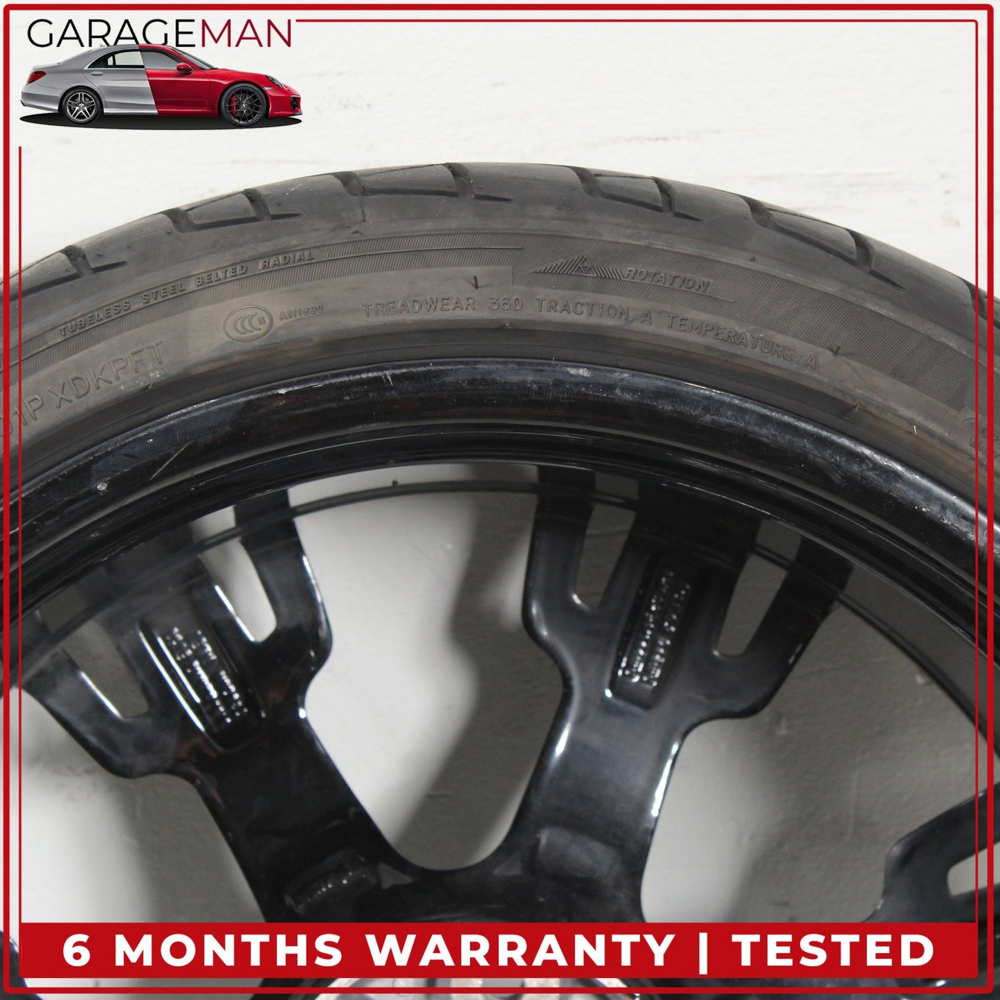 2008-2019 Maserati GranTurismo Front Wheel Rim w/ Tire 8.5JX20H2 ET52 238208 OEM