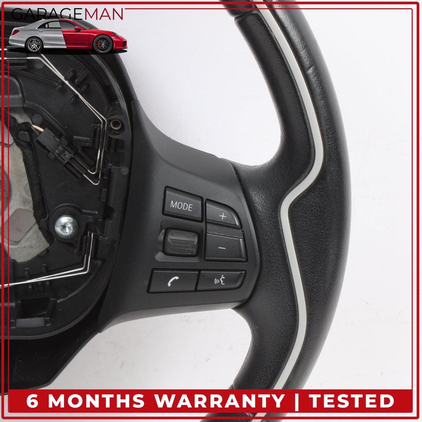 2014-2021 BMW i3 I01 Front Left Driver Side Steering Wheel Black 6870168 OEM