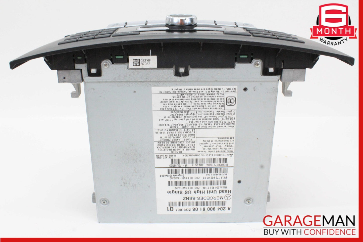 2012-2014 Mercedes-Benz C350 W204 Command Head Unit Navigation Radio 2049006108