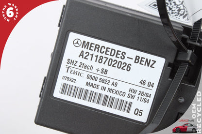 2006-2013 Mercedes W219 CLS550 Heated Seat Control Module Unit 2118702026 OEM
