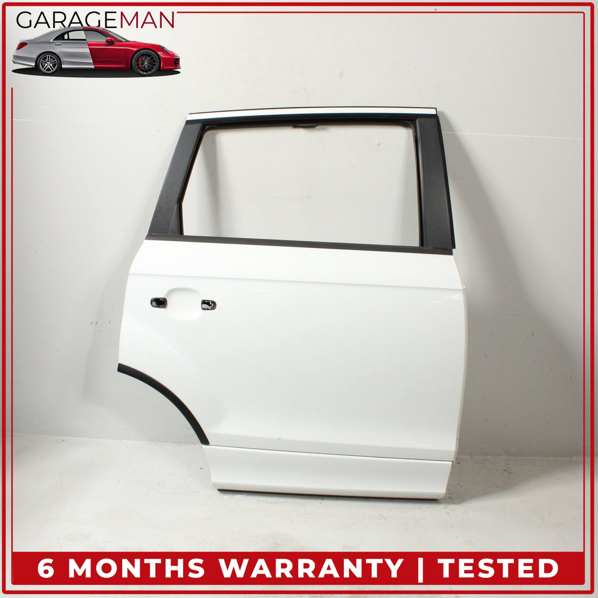 2007-2015 Audi Q7 Rear Right Side Door Shell Glacier White Metallic OEM