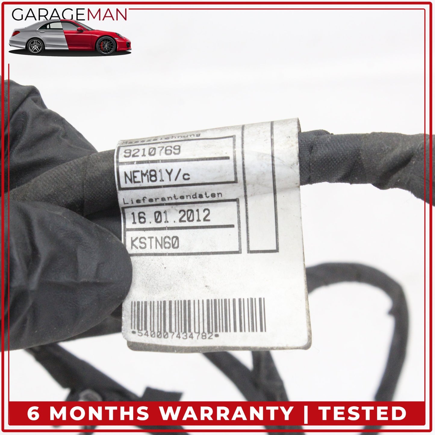 2010-2013 BMW 550i 535i GT Front Bumper Parking Sensor Wire Harness 9210769 OEM