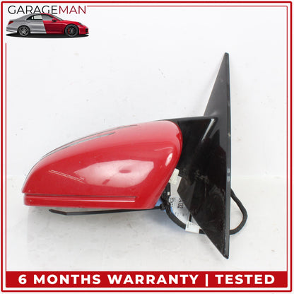 2010-2017 Mercedes C207 E400 Coupe Front Left Side Door Rear View Mirror Red OEM