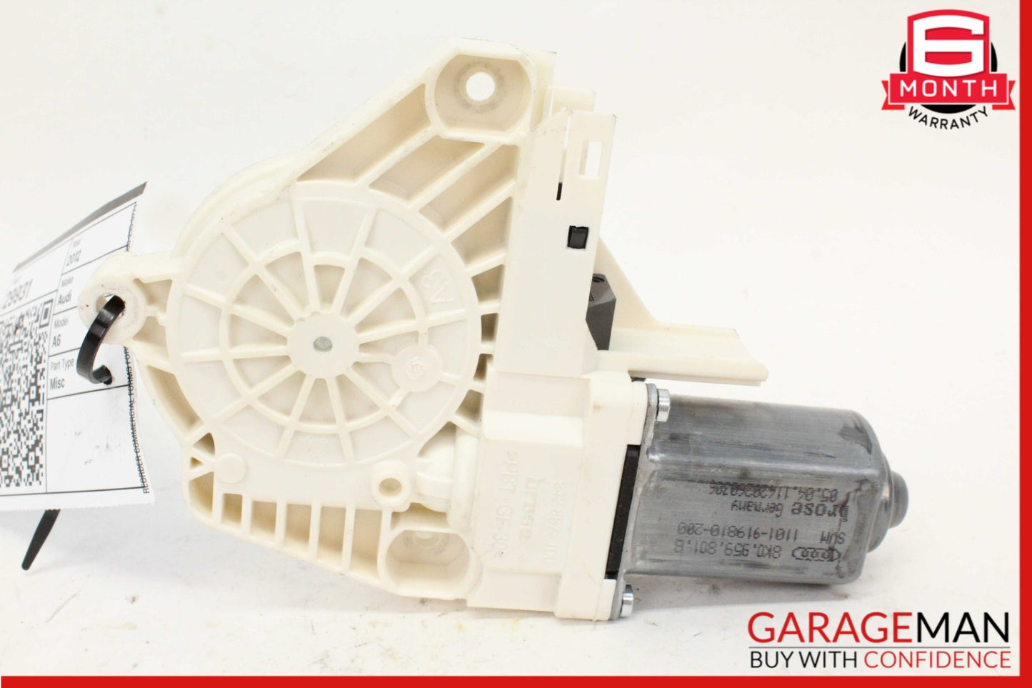 2009-2018 Audi A6 C7 Sedan Front Left Window Regulator Motor 8K0959801B Genuine