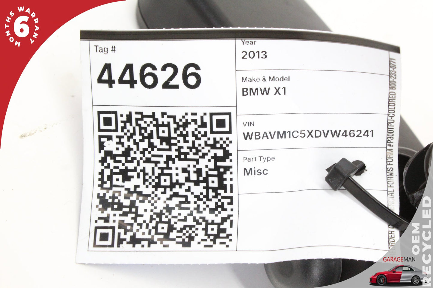 2013-2015 BMW X1 E84 SUV Front Windshield Interior Rear View Mirror 010588 OEM