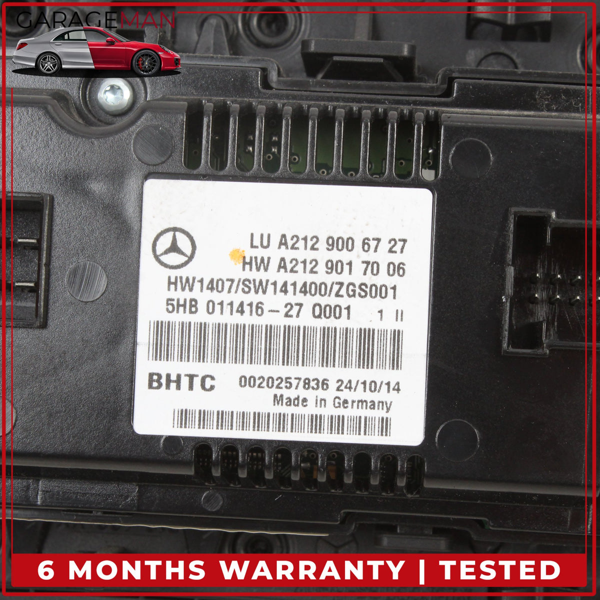 2010-2017 Mercedes W212 E350 Wagon A/C Heater Climate Control Switch Panel OEM