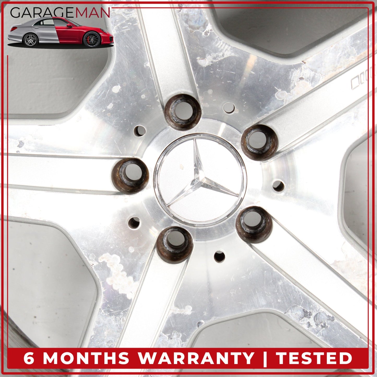 2007-2011 Mercedes W221 S550 S600 Front 5 Spoke Wheel Rim 8.5JX19 H2 ET43 OEM