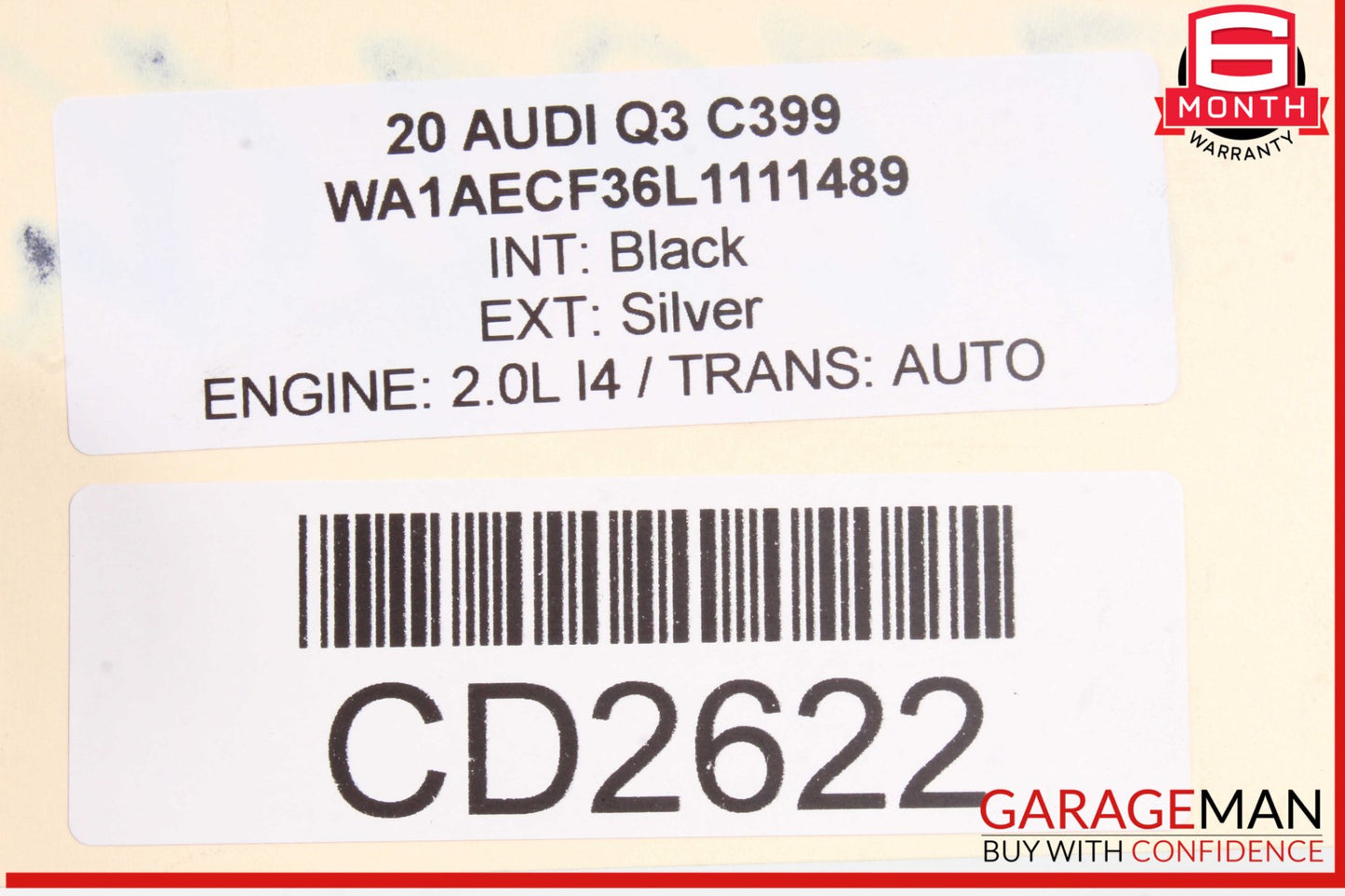 19-21 Audi Q3 Exhaust Manifold Downpipe Tube 5QN131701