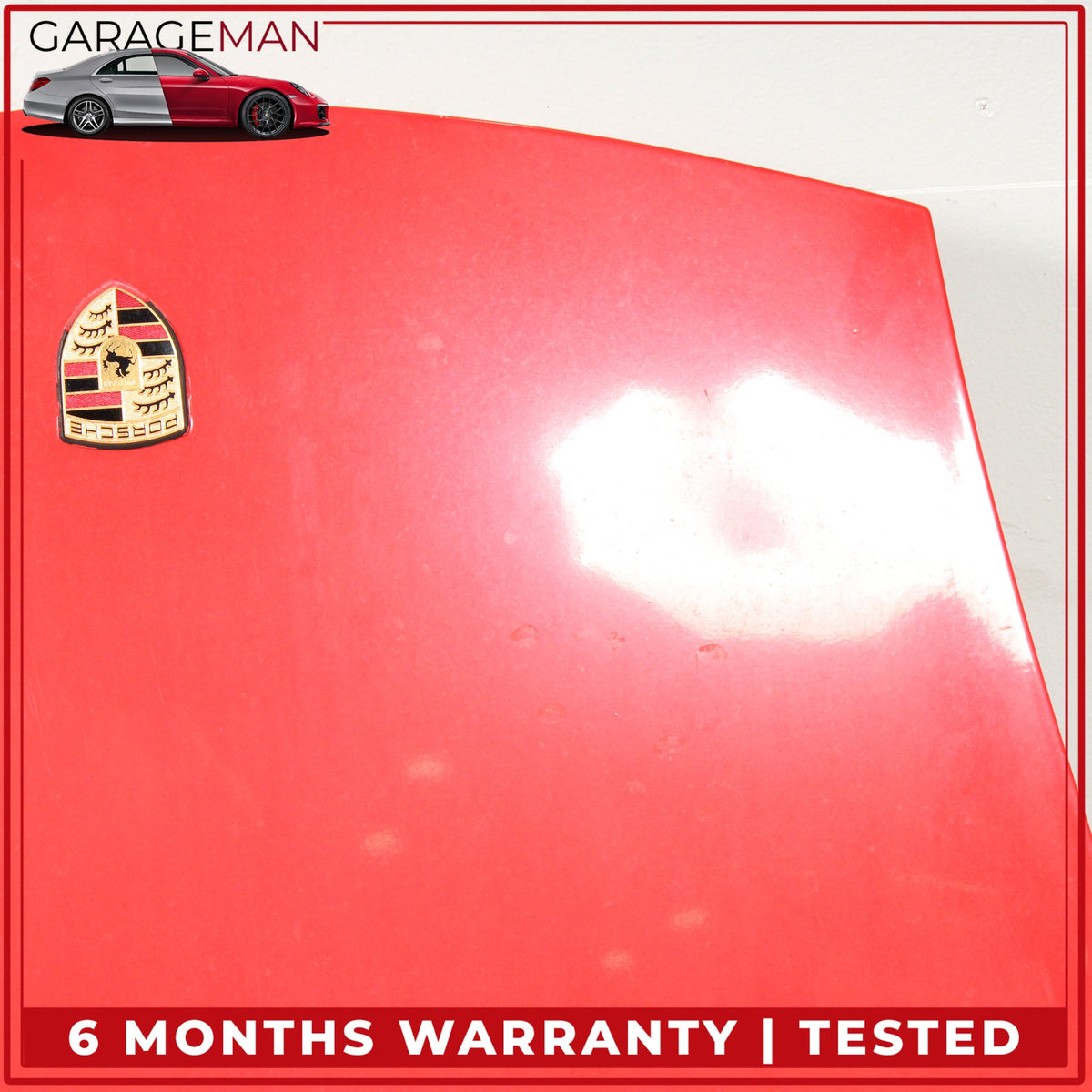 1997-2005 Porsche 911 996 Boxster 986 Front Hood Bonnet Panel Assembly Red OEM