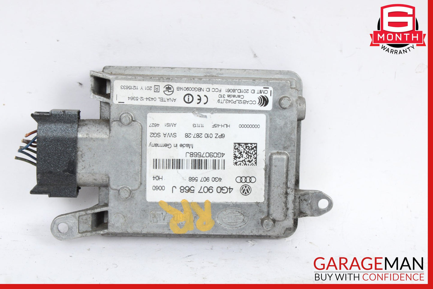 2012-2018 Audi S7 Rear Right Lane Change Assist Blind Spot Sensor 4G0907568J OEM