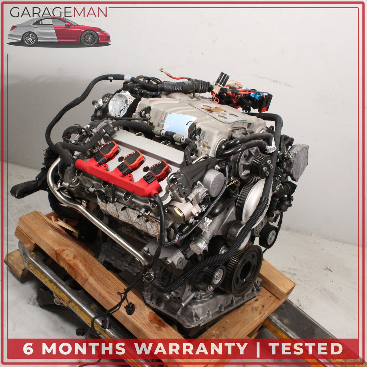 2015 Audi A8 D4 AWD 3.0L V6 CREC Engine Motor Assembly w/ Supercharger OEM