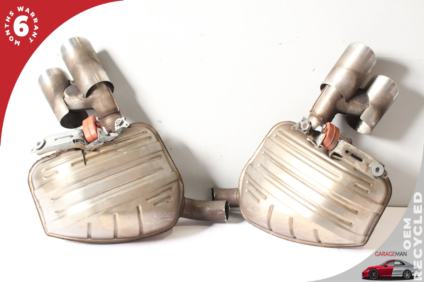 2011 Porsche Panamera Sedan Exhaust Muffler Left and Right Side