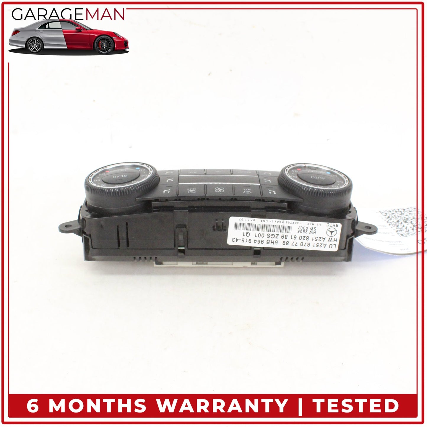 2006-2012 Mercedes X164 GL550 AC Temperature Climate Control Switch Panel OEM
