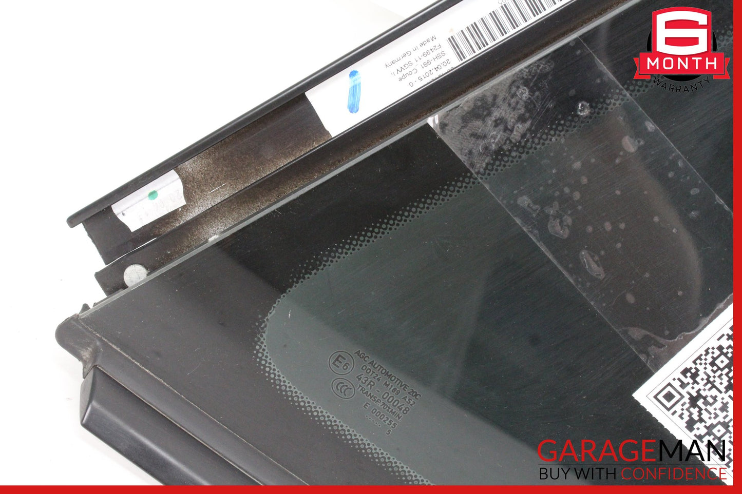 2014-2016 Porsche Cayman 981 Rear Left Side Quarter Window Glass 98154311105 OEM
