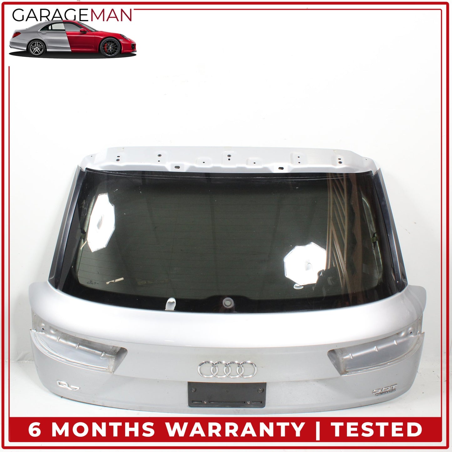 2017-2019 Audi Q7 Rear Trunk Lid Panel Assembly Silver Metallic 4M0827025D OEM