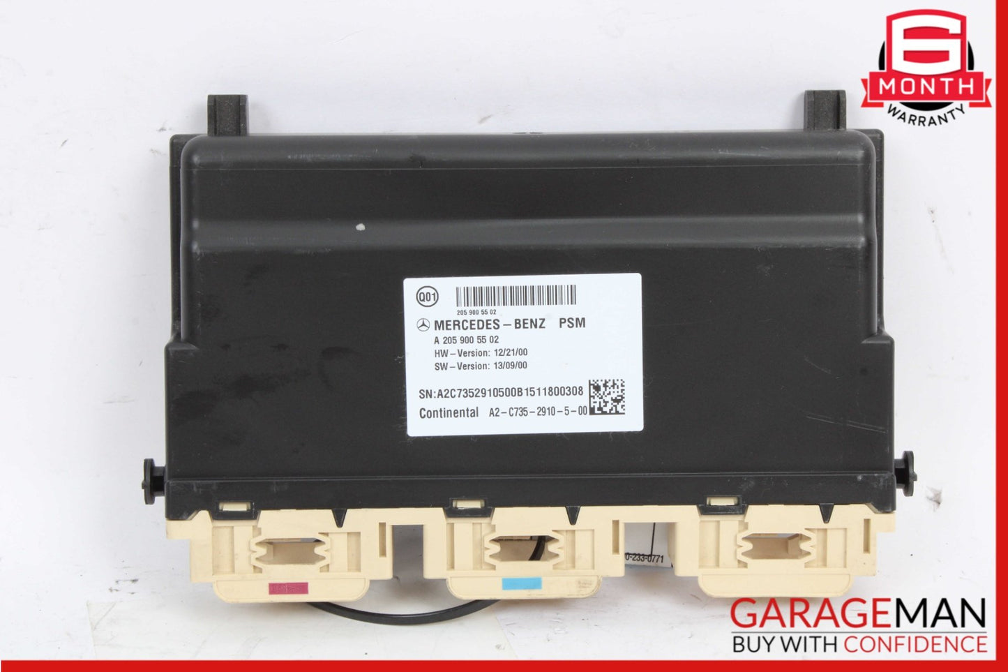 2015 Mercedes-Benz C300 CDI Front Right Seat Control Module 2059005502 OEM