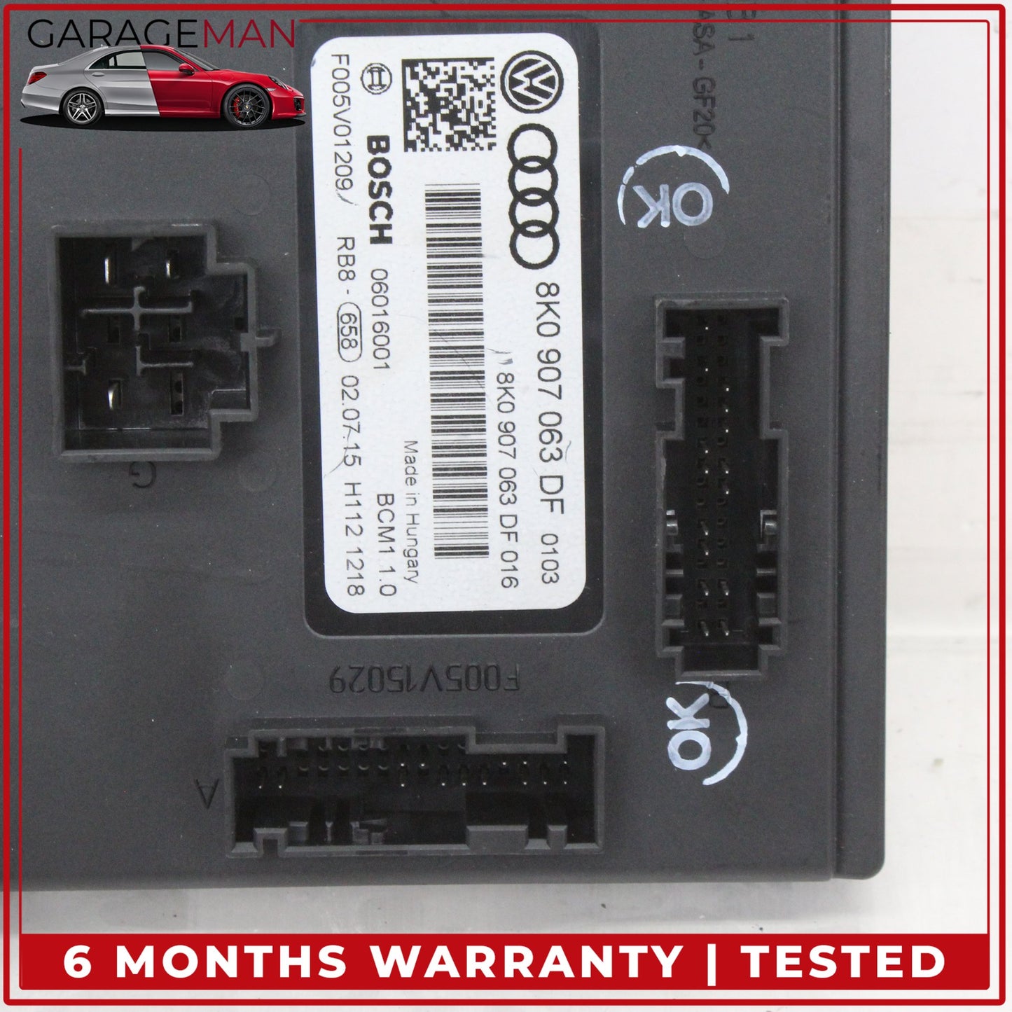 2013-2017 Audi A4 Q5 SQ5 BCM Onboard Supply Control Module Unit 8K0907063DF OEM