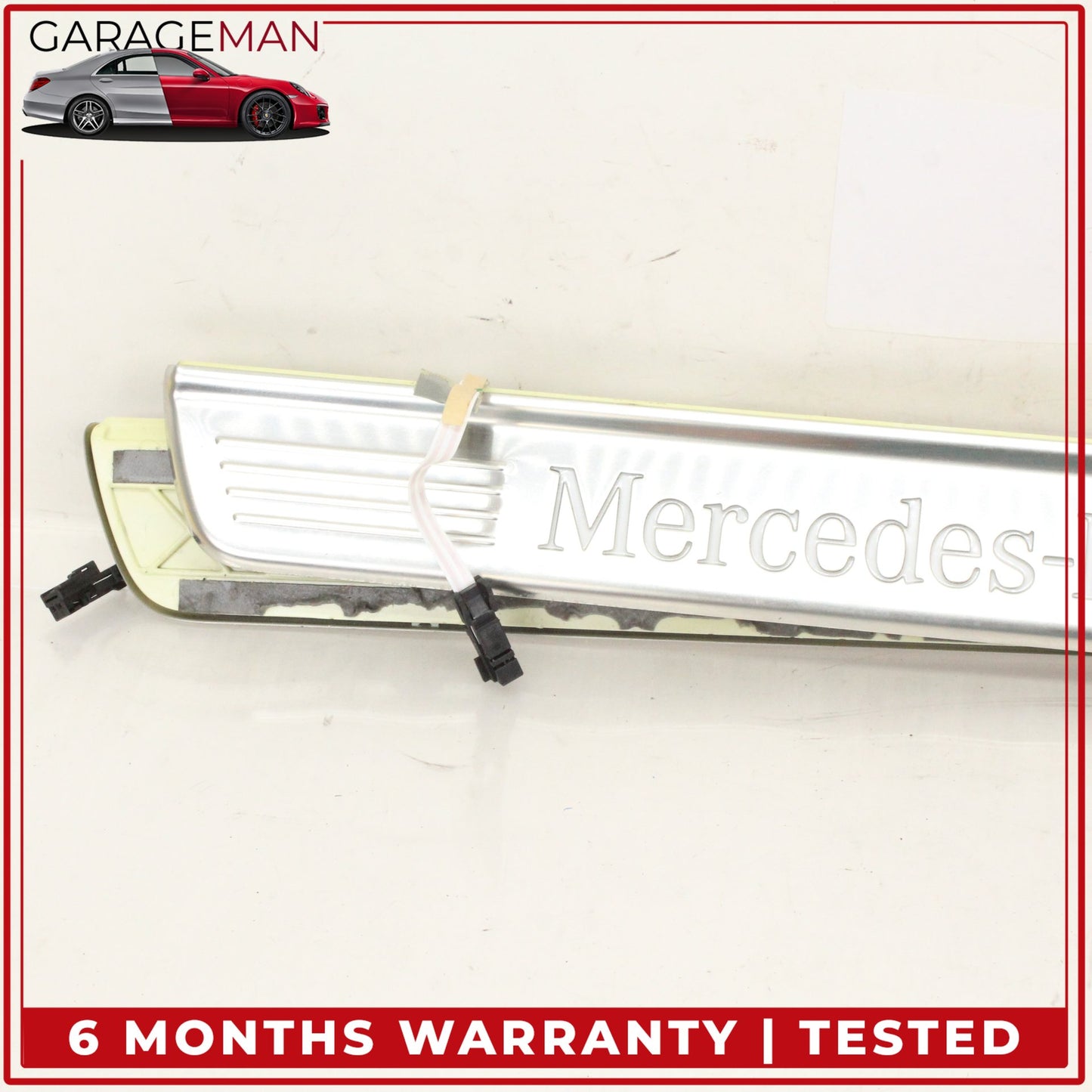 2014-2020 Mercedes W222 S550e Front and Rear Illuminated Door Step Sill Set OEM