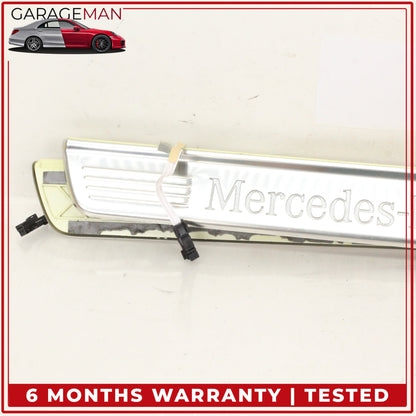 2014-2020 Mercedes W222 S550e Front and Rear Illuminated Door Step Sill Set OEM
