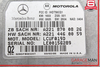 2007-2014 Mercedes SL500 R230 Voice Comm Control Module 2218700826 Genuine