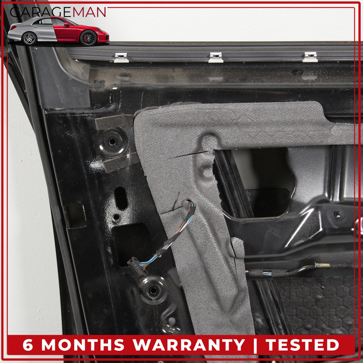 2007-2013 BMW X5 E70 Front Left Side Door Shell Black w/ Window Regulator OEM