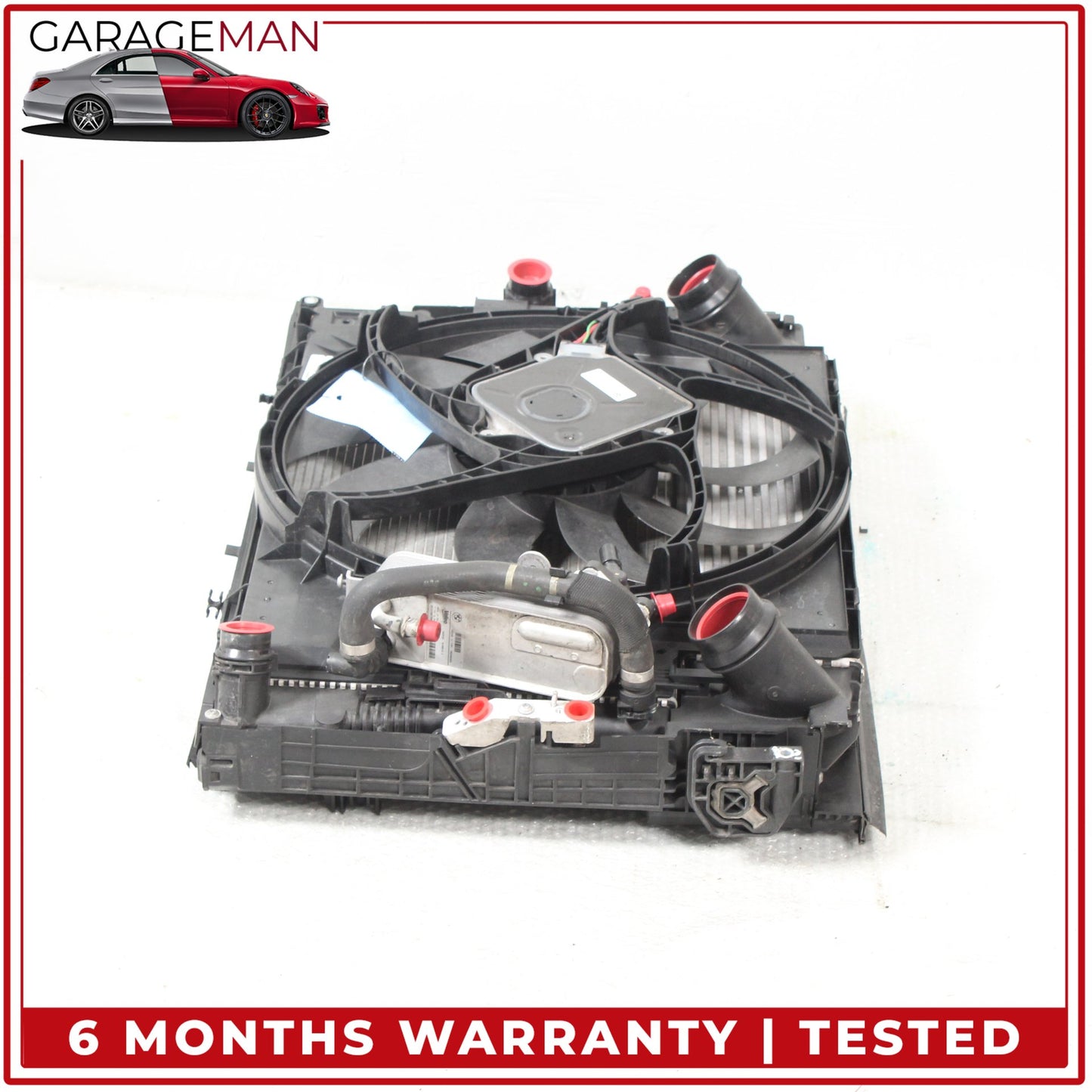2012-2016 BMW 428i F36 Engine Radiator Cooling Fan Motor Assembly 8641947