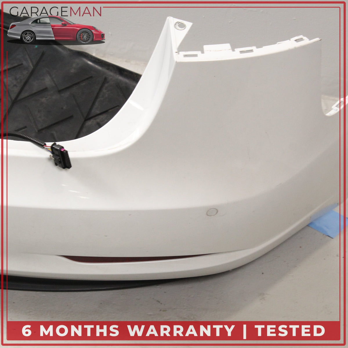 2017-2022 Tesla Model 3 Rear Bumper Cover 108398300G Pearl White OEM