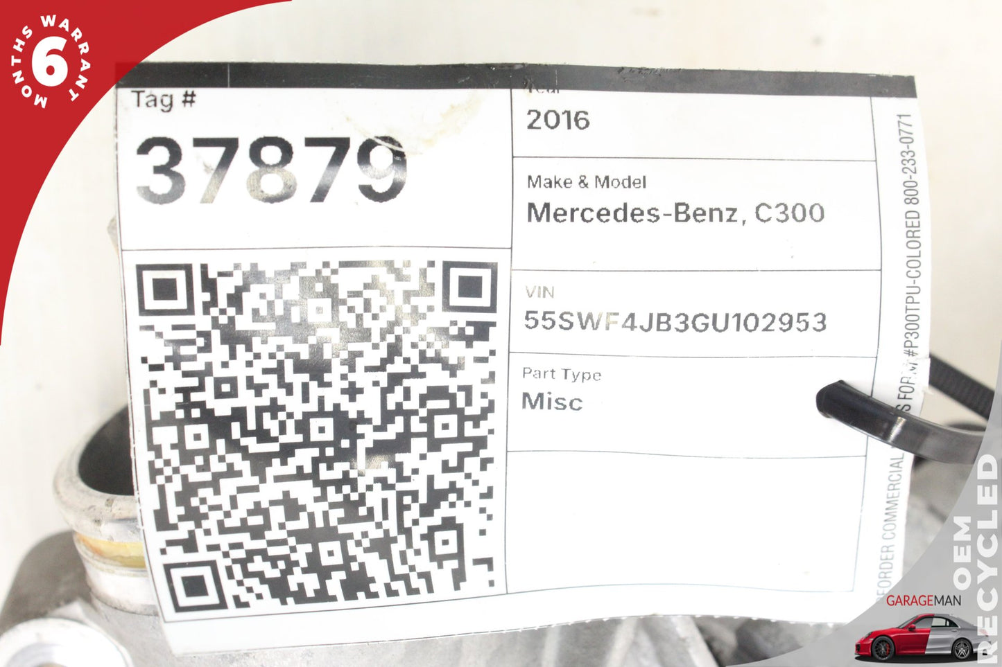 2015-2018 Mercedes W205 C300 RWD Electric Power Steering Gear Rack 2054609500