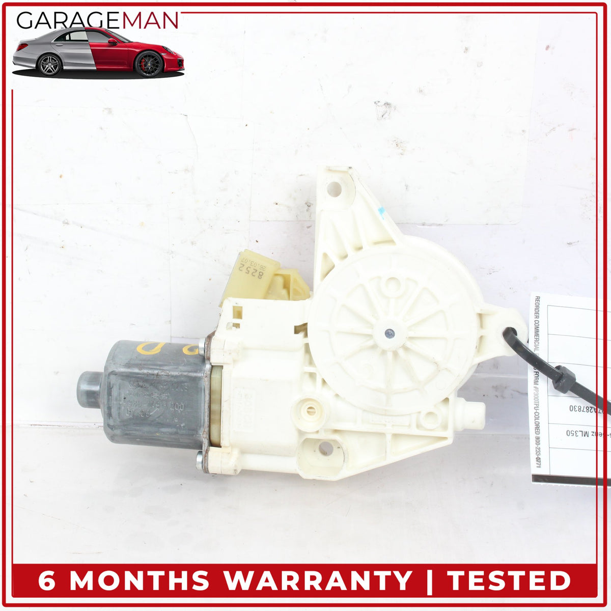 2006-2013 Mercedes W164 ML350 Rear Right Window Regulator Motor 2518200208 OEM