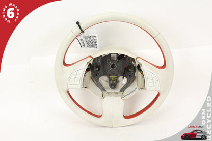 2013-2019 Fiat 500e Front Left Driver Side Steering Wheel White P1VN07LW9AD OEM