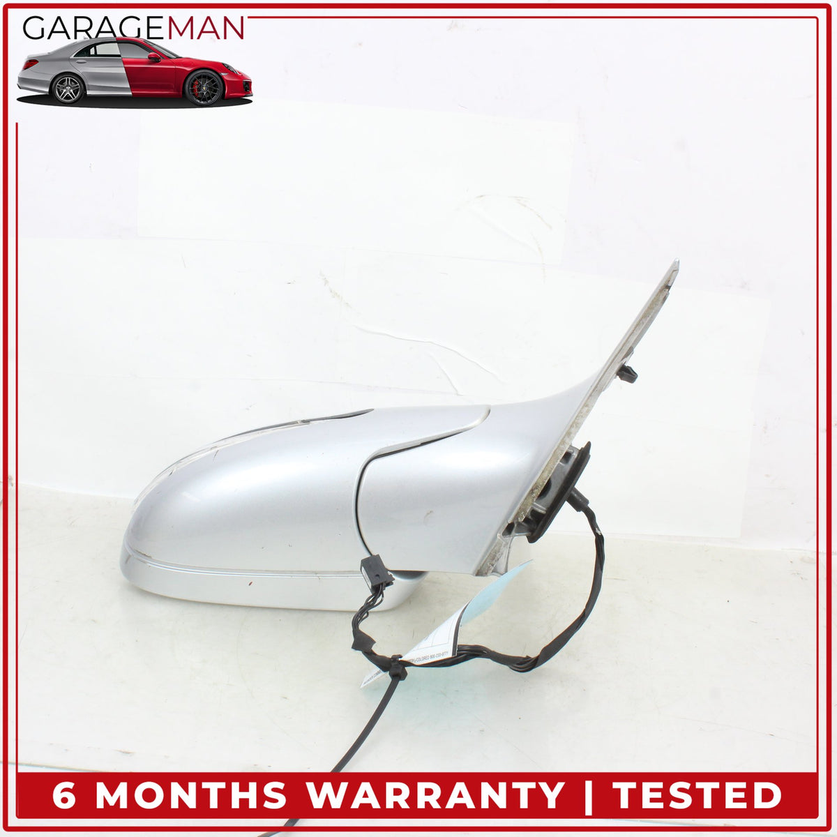 2005-2008 Mercedes R171 SLK280 Right Door Rear View Mirror Silver Metallic OEM