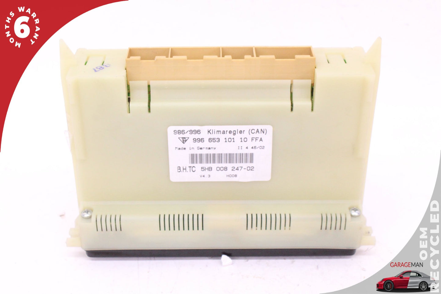 1999-2005 Porsche 911 996 Coupe AC Temperature Climate Control Panel 99665310110