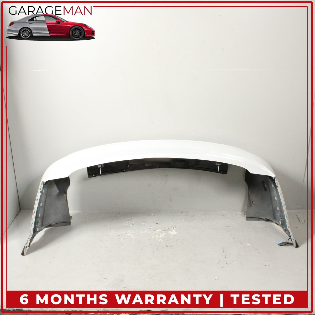 2010-2015 Audi Q7 Rear Bumper Cover Panel Glacier White Metallic OEM