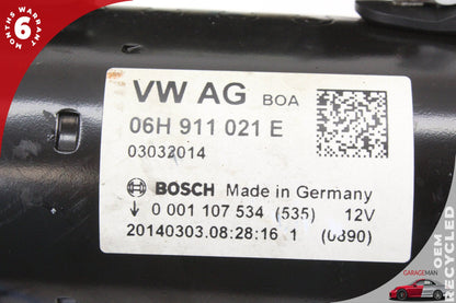 2013-2017 Audi A6 Sedan Starter Motor 06H911021E