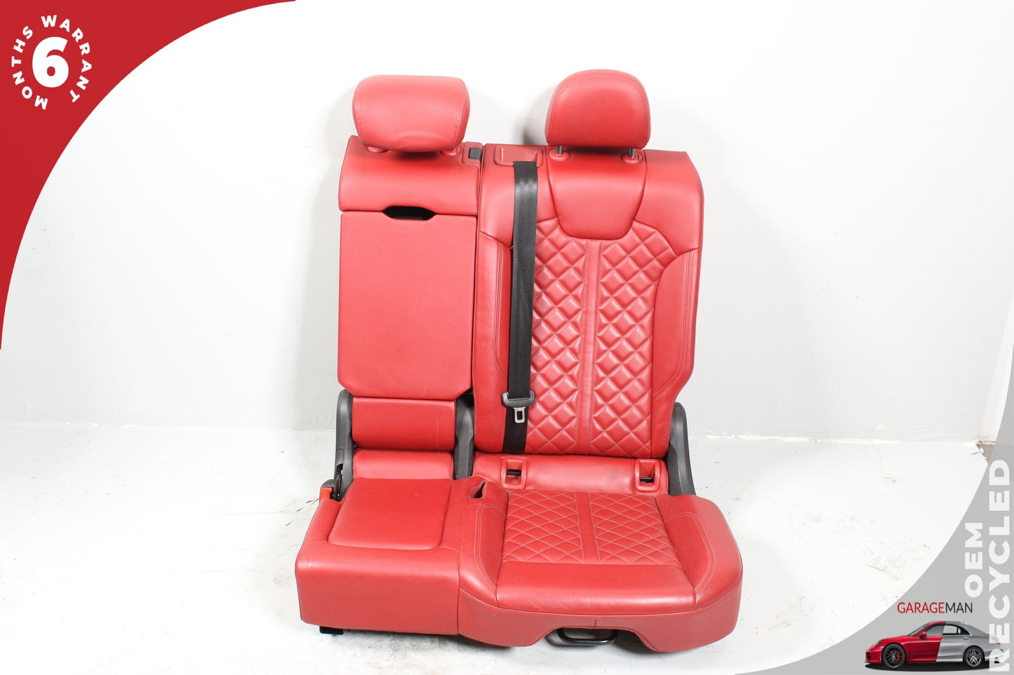 2018-2020 Audi SQ5 SUV Rear Left Driver Side Complete Seat Assembly Red OEM