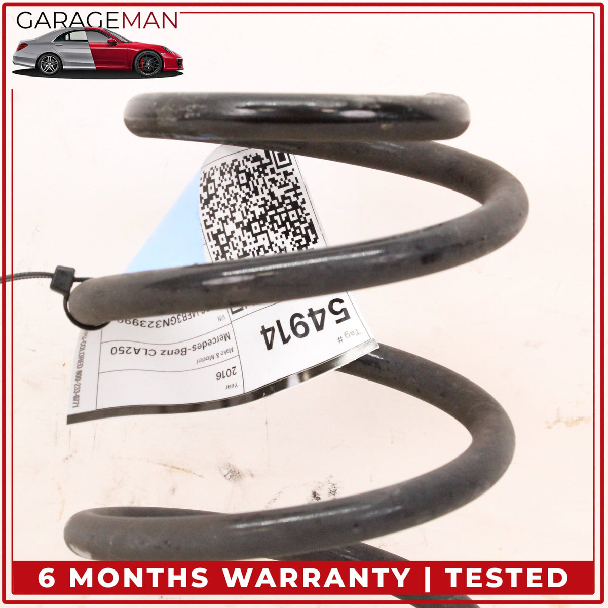 2014-2019 Mercedes W117 CLA250 CLA45 AMG Rear Right or Left Side Coil Spring OEM
