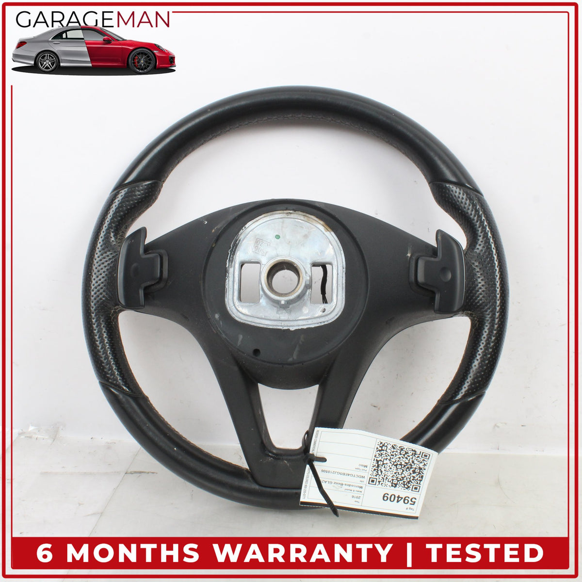 2014-2020 Mercedes X156 GLA250 Front Left Steering Wheel w/ Paddle Shifters OEM