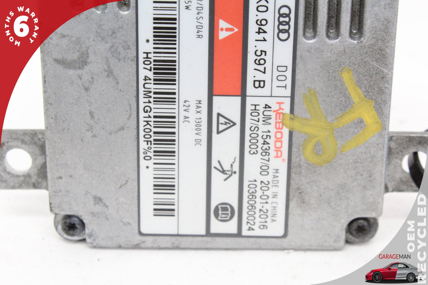 2008-2018 Audi A3 8V Xenon HID Headlight Ballast Control Module 8K0941597B OEM