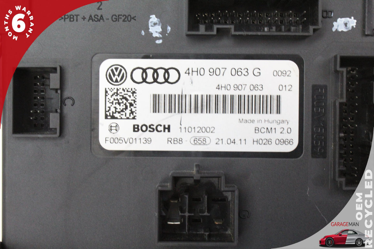 2012-2018 Audi A7 A6 BCM Body Comfort Control Module Unit 4H0907063G OEM