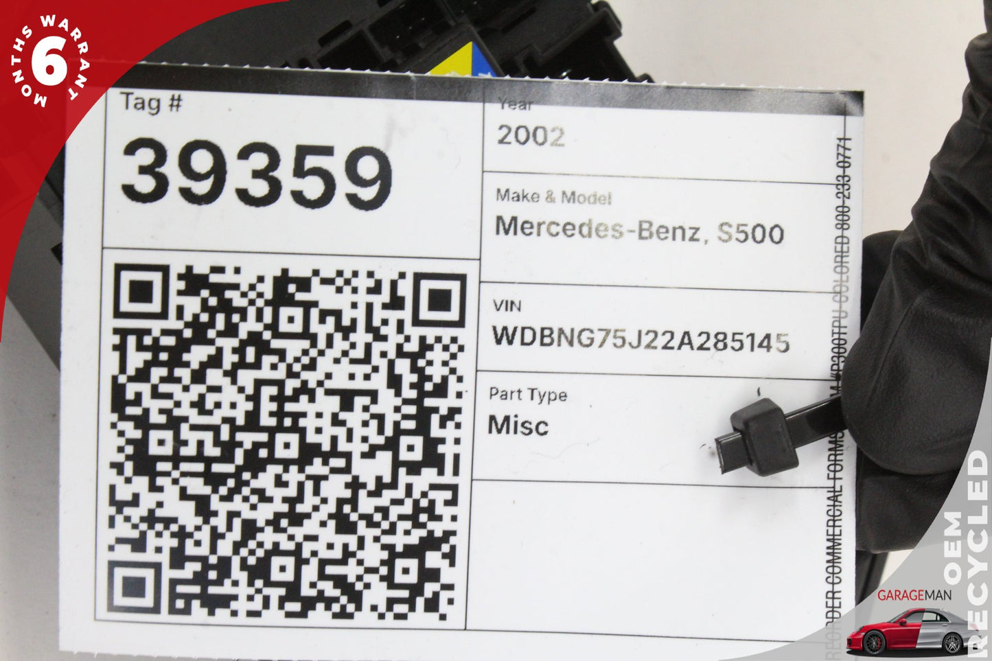 00-06 Mercedes-Benz S500 W220 Rear Right Passenger Seat Control Switch 220821505