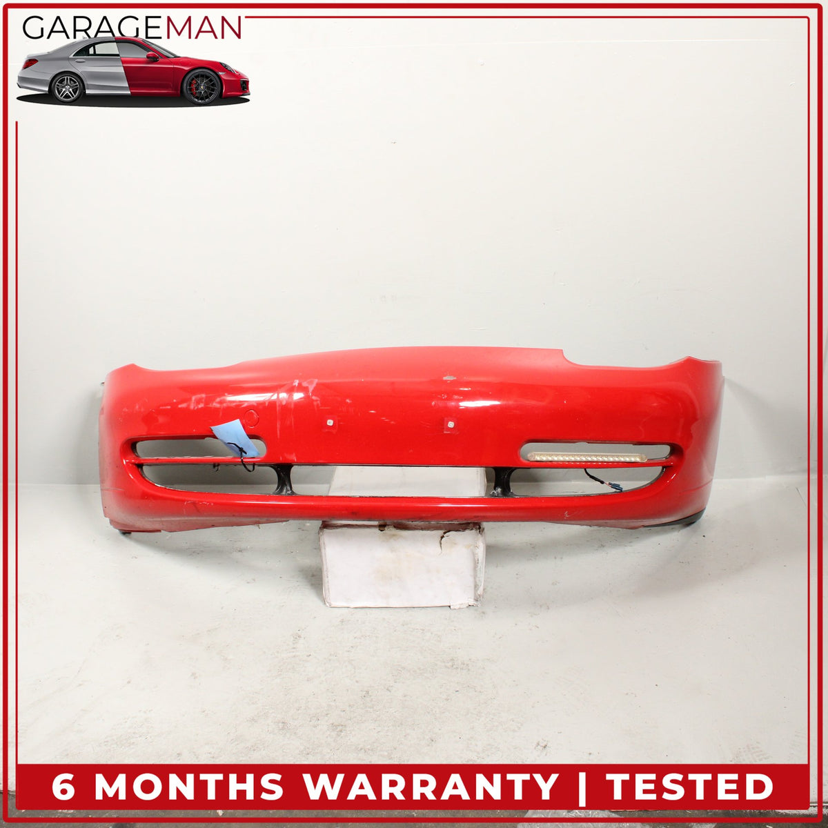1999-2001 Porsche 911 996 Convertible Front Bumper Cover Red 99650511102 OEM