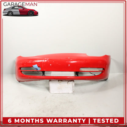 1999-2001 Porsche 911 996 Convertible Front Bumper Cover Red 99650511102 OEM