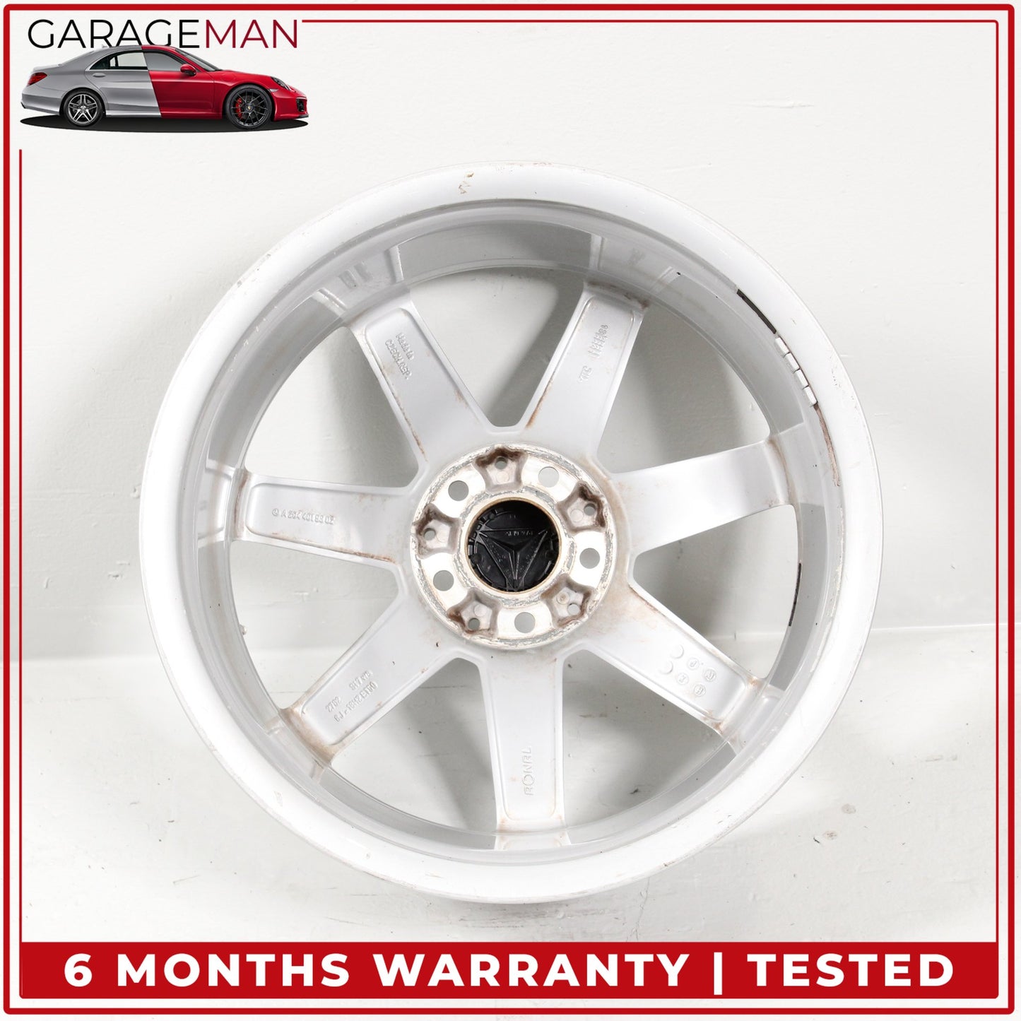 2012-2015 Mercedes W204 C250 Front 7 Spoke Wheel Rim 8JX18H2 ET50 2044019802 OEM