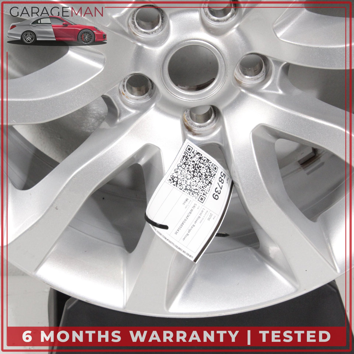 2014-2022 LR Range Rover Sport L494 8.5 x 20 20" Wheel Rim Silver DK621007DB OEM