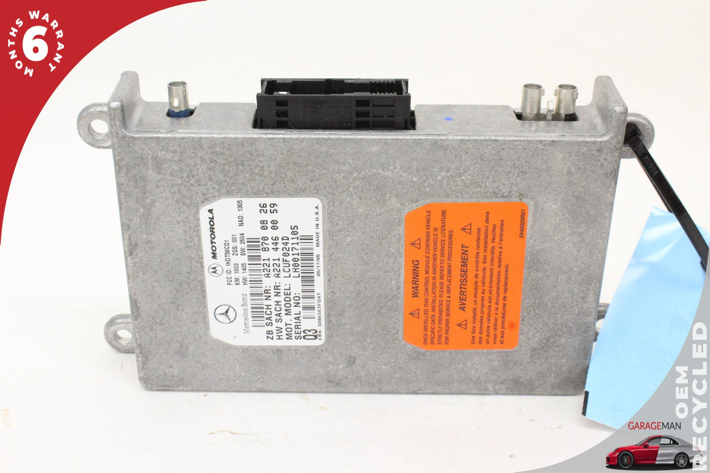 03-14 Mercedes-Benz SL500 R230 Voice Comm Control Module 2218700826 OEM